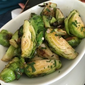 Gluten-free brussels sprouts from Artisan at The Delamar